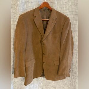 3-Button Blazer * 44 L* Andrew Fezza * Fully Lined * Soft, corduroy